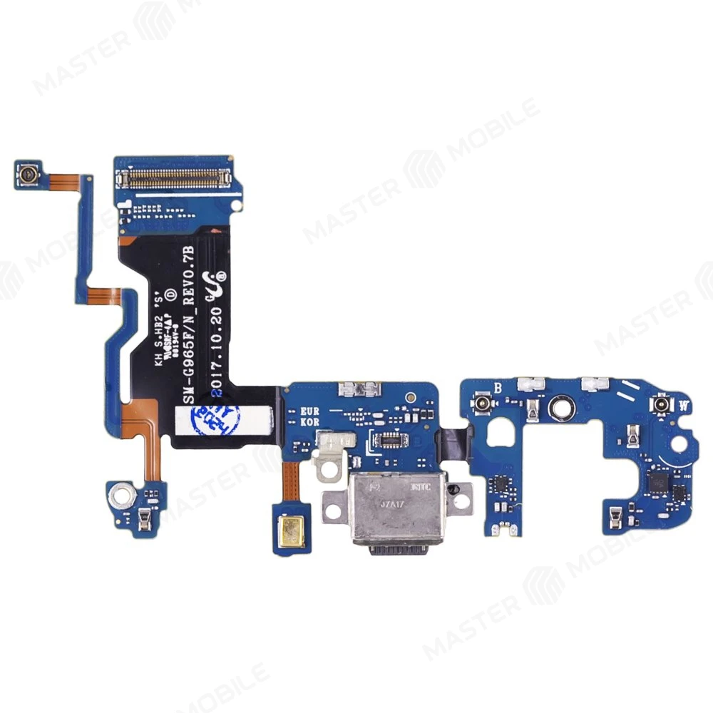 Шлейф для Samsung G965 Galaxy S9+ с комп. + разъем зарядки + микрофон  фото №1