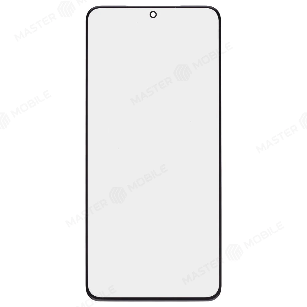 Стекло модуля для Samsung G991 Galaxy S21 + OCA (черный)  фото №1