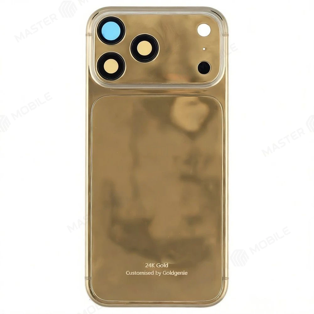 Корпус для Apple iPhone 17 Pro Max (SIM + eSIM) (золотистый) (Premium) (24K GOLD) фото №1