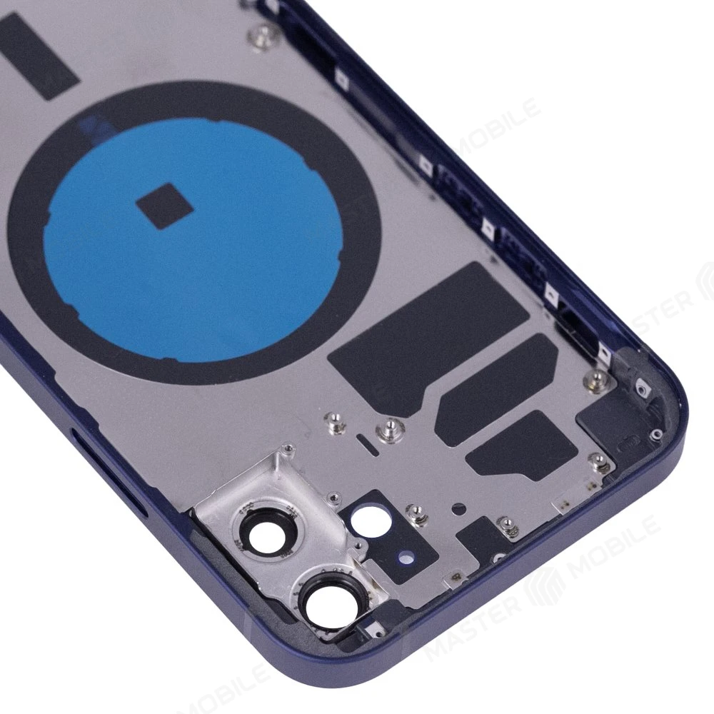 Корпус для Apple iPhone 12 (синий) (Premium) фото №3
