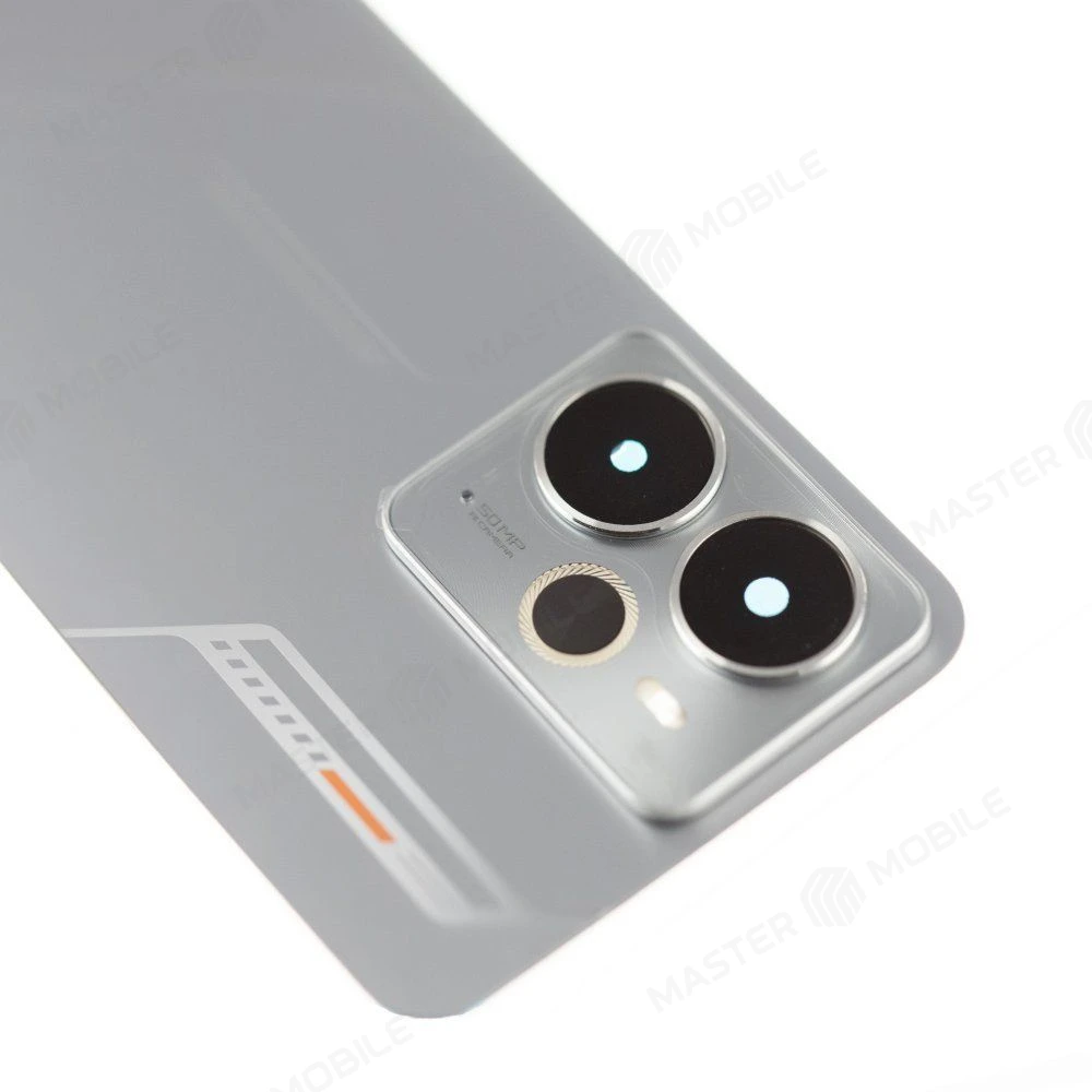 Задняя крышка для Realme 14 (RMX5070) (серебристый) (в сборе со стеклом камеры)  фото №3