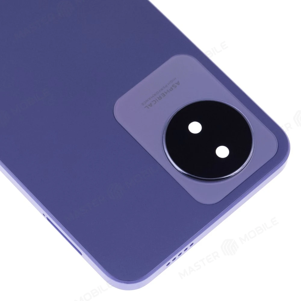 Задняя крышка для Vivo Y02 (V2217) (голубой) (в сборе со стеклом камеры) фото №3