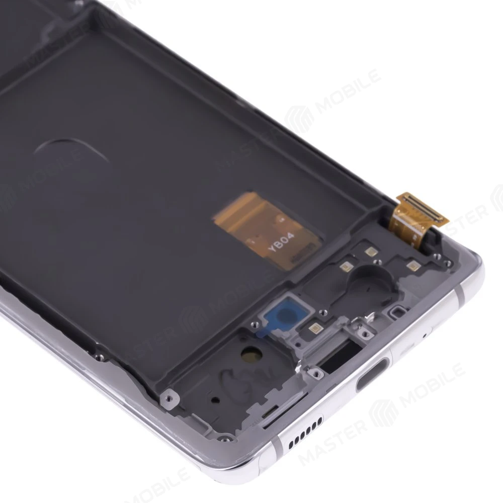 Дисплей для Samsung G780 Galaxy S20 FE + тачскрин (серебристый) (в рамке) (ORIG100) (возможен дефект ЛКП) фото №4