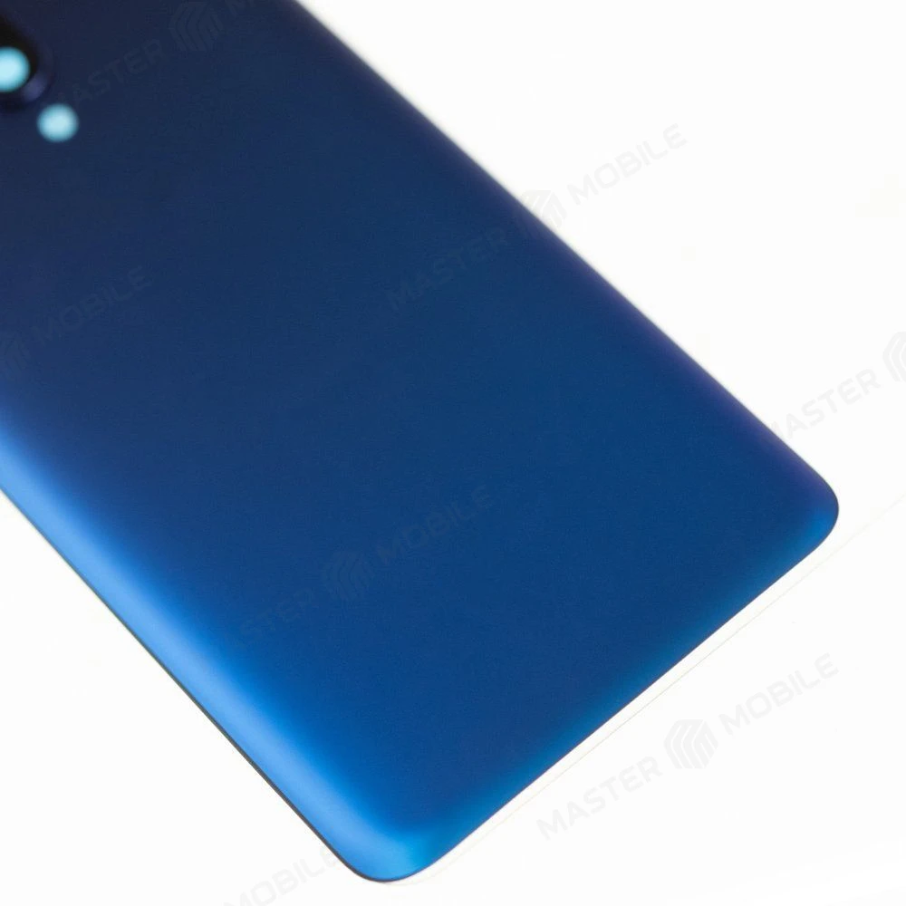 Задняя крышка для OnePlus 7T Pro (синий) (в сборе со стеклом камеры) фото №4