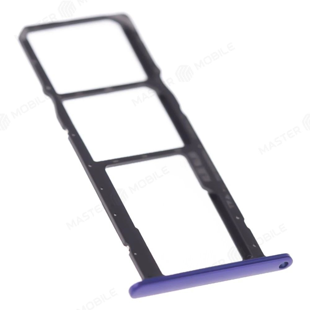 Держатель сим-карты для Huawei Y5 2019 (AMN-LX9) (синий) фото №3