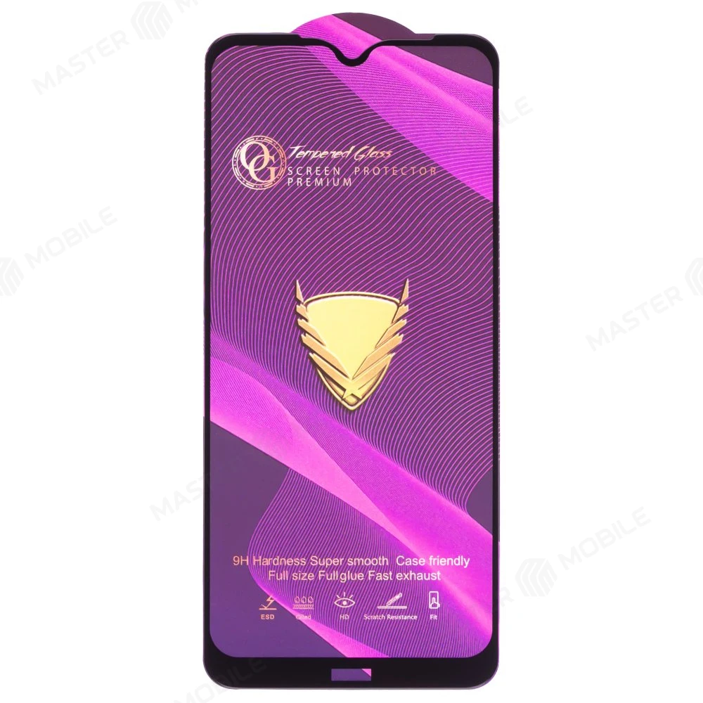 Защитное стекло OG Glass (3 в 1) для Xiaomi Redmi Note 8T (M1908C3XG) (черный) фото №1