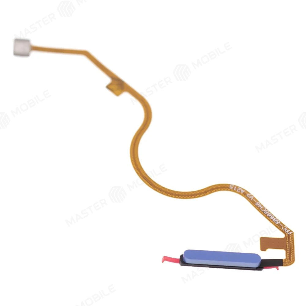 Шлейф для Infinix Hot 20 (X6826B) с комп. + сканер отпечатка пальца (голубой) фото №3