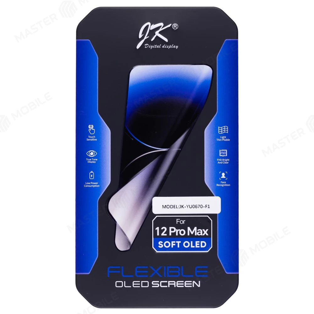 Дисплей для Apple iPhone 12 Pro Max + тачскрин (черный) (JK) (Soft Oled) (площадка под IC) фото №5