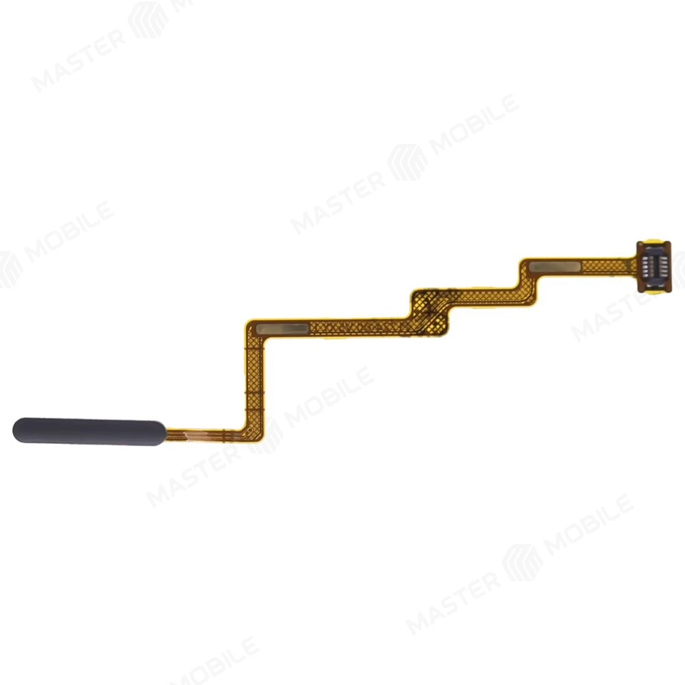 Шлейф для Xiaomi Poco F3 (M2012K11AG) с комп. + сканер отпечатка пальца (кнопка включения) (черный) фото №1