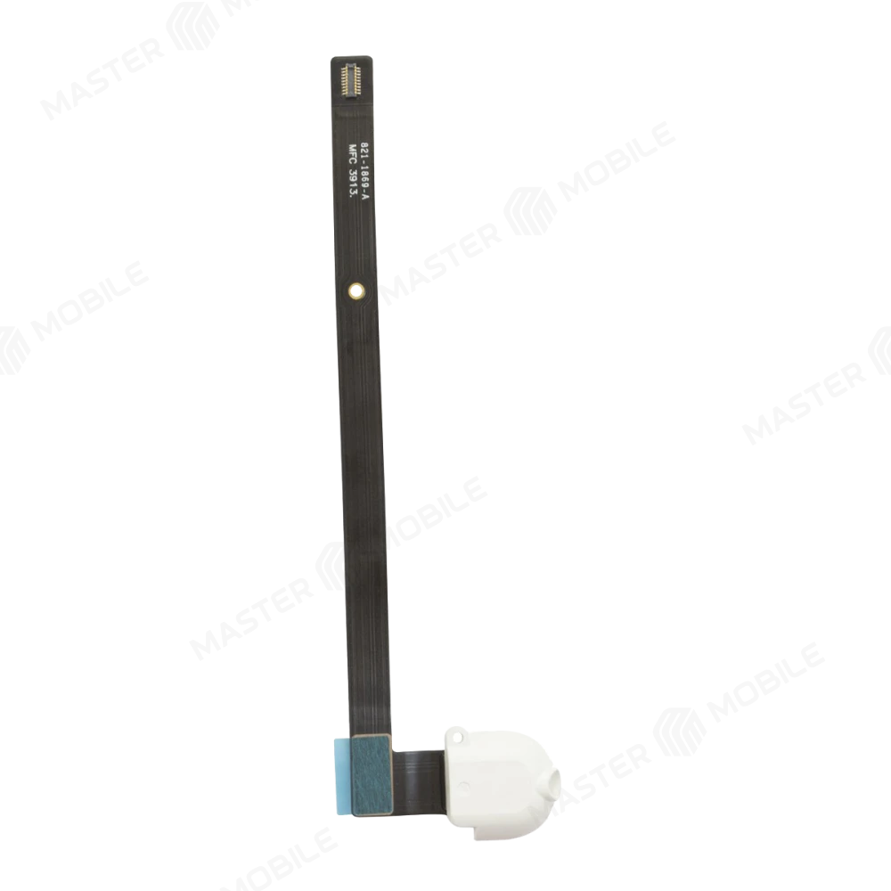 Шлейф для Apple iPad Air (A1474/A1475/A1476) / iPad 5 9.7 (2017) (A1822/A1823) / iPad 6 9.7 (2018) (A1893/A1954) с комп. + разъем гарнитуры (белый) 