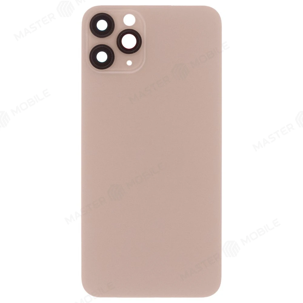 Задняя крышка для Apple iPhone 11 Pro (золотистый) (в сборе со стеклом камеры) (Premium) фото №1