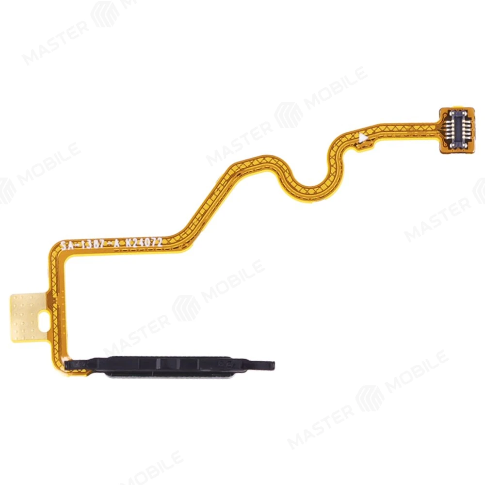 Шлейф для Tecno Spark 20 (KJ5) с комп. + сканер отпечатка пальца (черный) фото №2