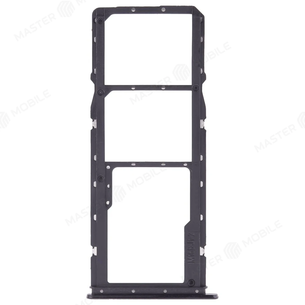 Держатель сим-карты для Samsung A032 Galaxy A03 Core (черный) фото №2