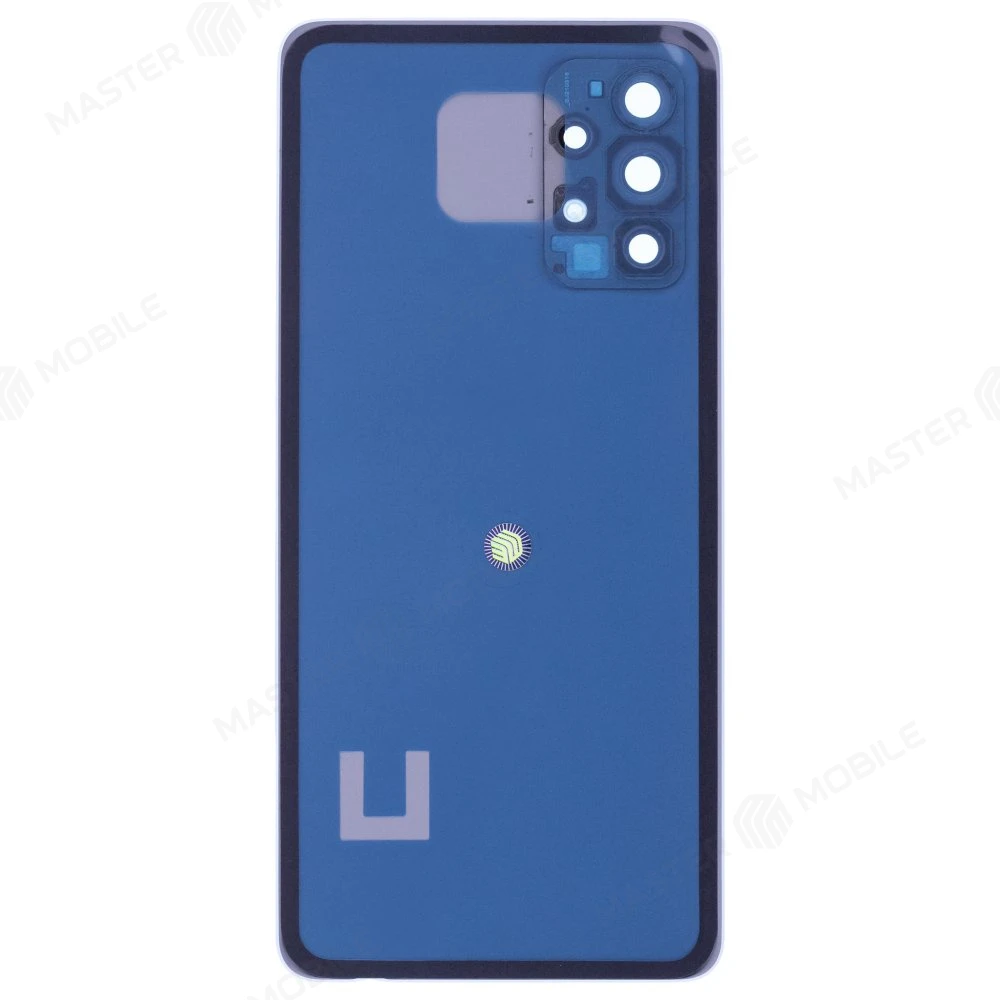 Задняя крышка для Samsung A725 Galaxy A72 (голубой) (в сборе со стеклом камеры) фото №2