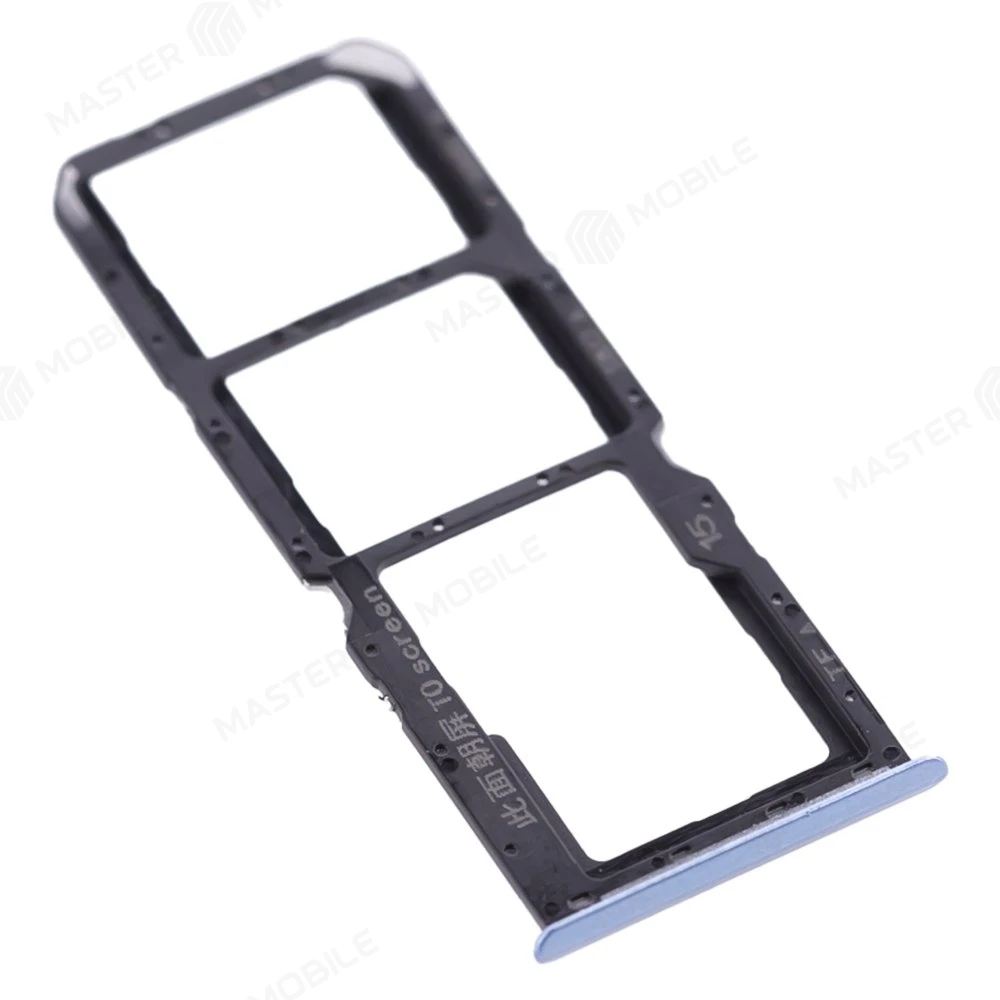 Держатель сим-карты для Realme C25Y (RMX3269) (синий) фото №3