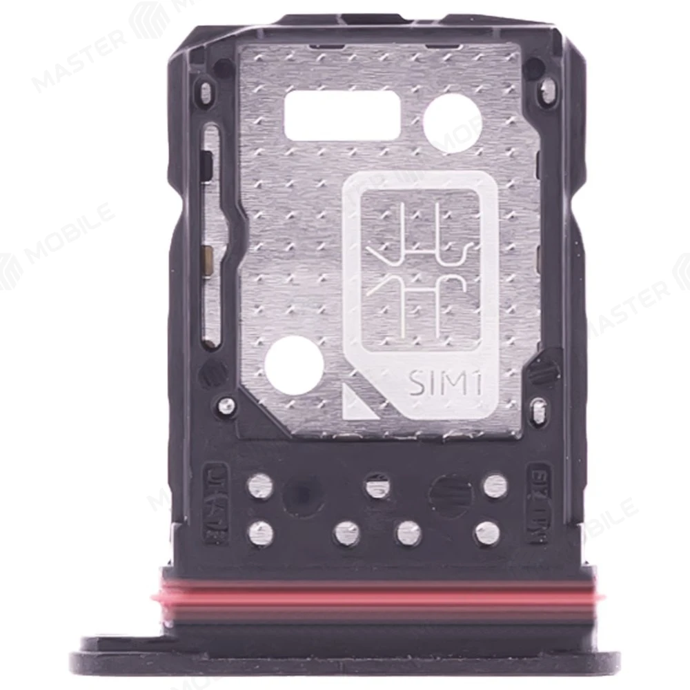 Держатель сим-карты для Vivo V27e (V2237) (черный) фото №1