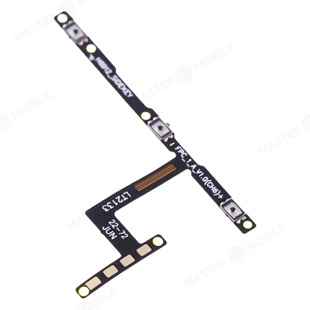 Шлейф для Tecno Camon 18 (CH6N) с комп. (на кнопку включения и кнопки громкости)  фото №3