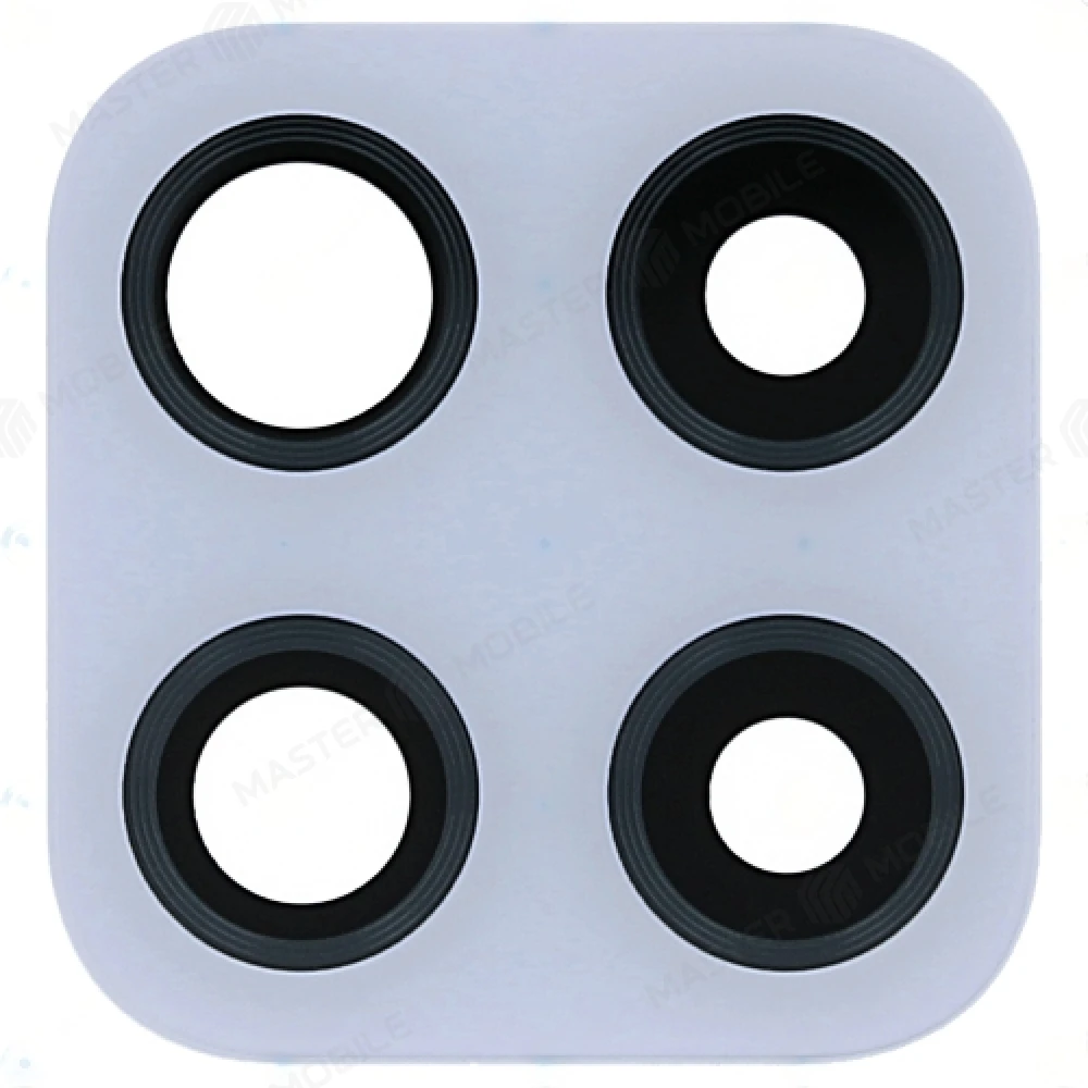 Стекло задней камеры для Samsung M225 Galaxy M22 (без рамки) (белый) 