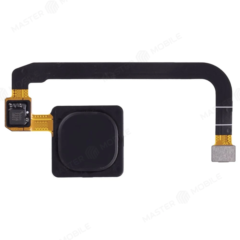 Шлейф для Xiaomi Mi Max 3 (M1804E4A) с комп. + сканер отпечатка пальца (черный)  фото №1