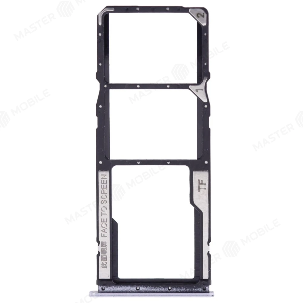 Держатель сим-карты для Xiaomi Poco M4 Pro 4G (2201117PG) (серебристый)  фото №1