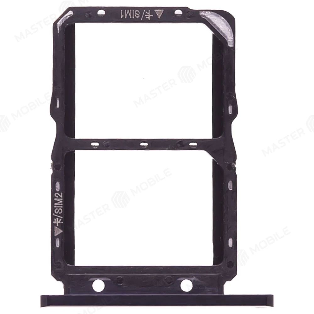 Держатель сим-карты для Huawei Honor 20 (YAL-L21) / Nova 5T (YALE-L61A) (черный) фото №1