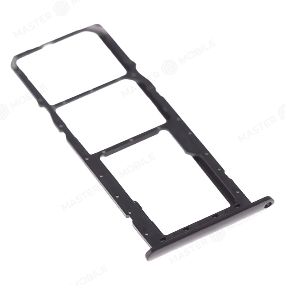 Держатель сим-карты для Samsung A015 Galaxy A01 / M015 Galaxy M01 (черный) фото №3