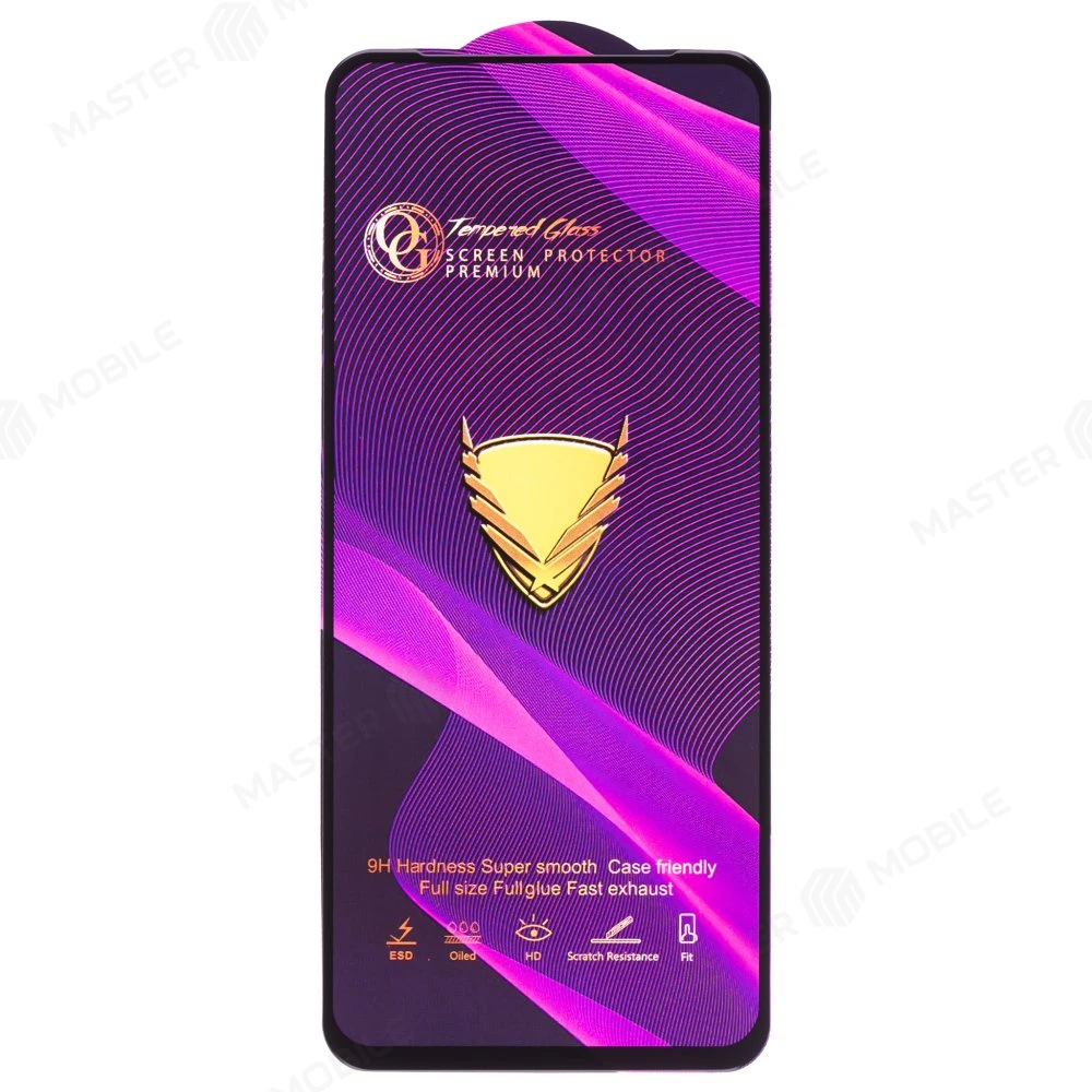 Защитное стекло OG Glass (3 в 1) для Xiaomi Poco M6 Pro 4G (2312FPCA6G) (черный) фото №1