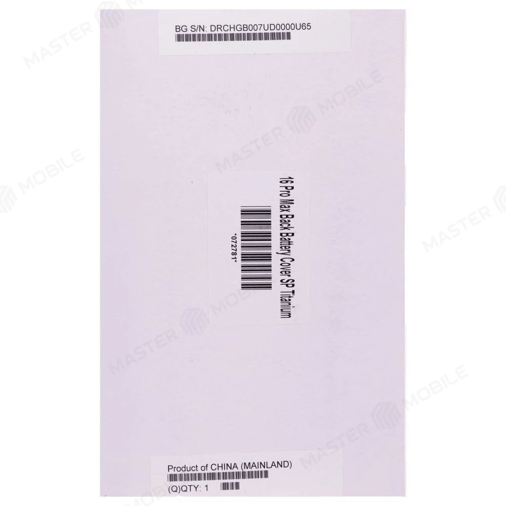 Задняя крышка для Apple iPhone 16 Pro Max (белый) (в сборе) (ORIG100) (SP) фото №5