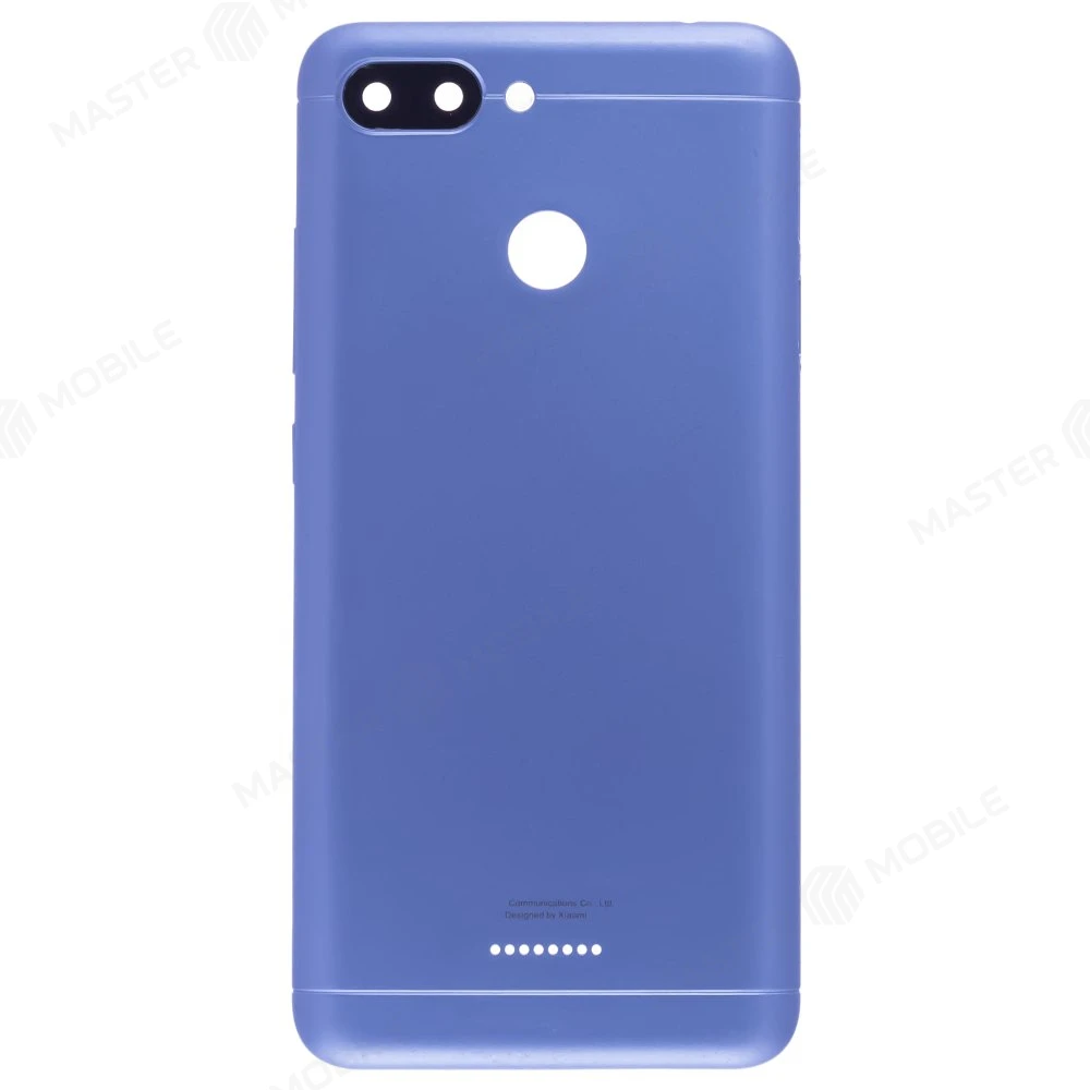 Задняя крышка для Xiaomi Redmi 6 (M1804C3DG) (Global Version / 2 SIM) (синий) (в сборе со стеклом камеры) фото №1