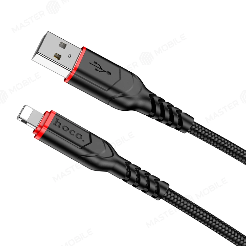 Дата-кабель Hoco X59 USB - Lightning 1 м (черный) фото №1