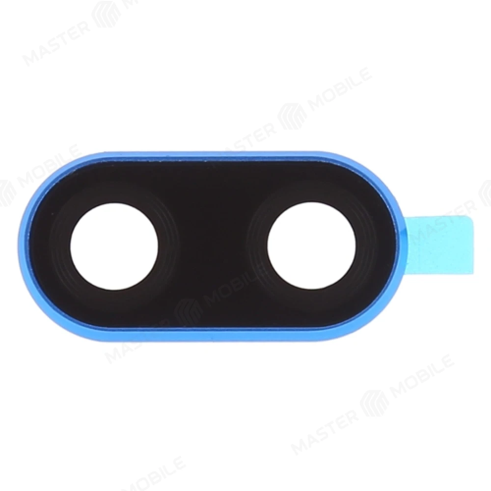 Стекло задней камеры для Huawei Nova 3 (PAR-LX1) (в рамке) (синий) 