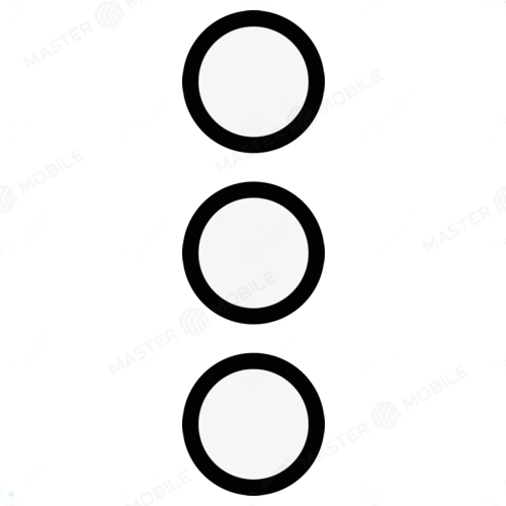 Стекло задней камеры для Samsung G991 Galaxy S21 (без рамки) (черный) 