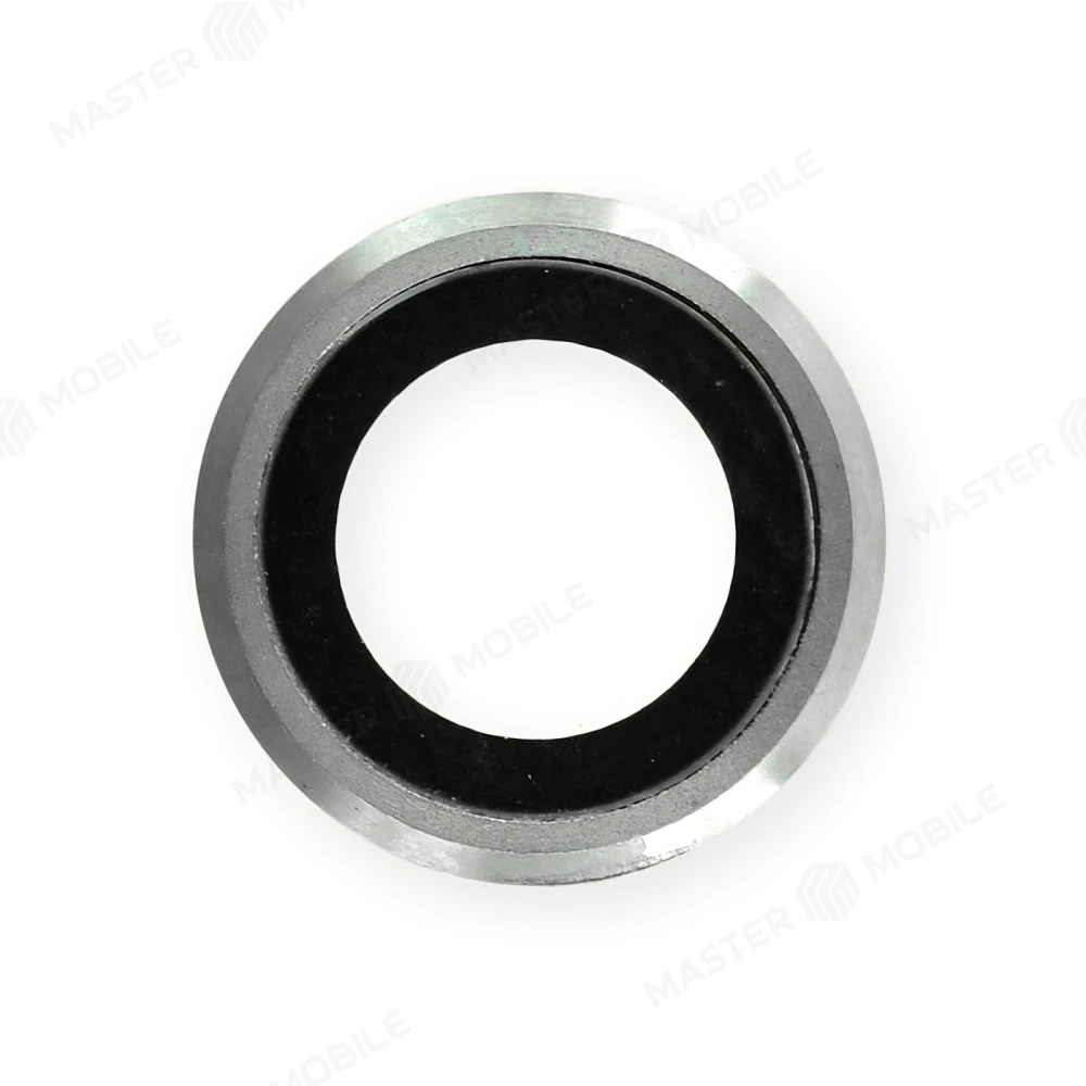 Стекло задней камеры для Apple iPhone 6 / iPhone 6s (в рамке) (серибристый)  