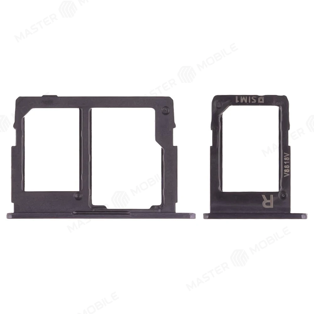 Держатель сим-карты для Samsung G570 Galaxy J5 Prime / G610 Galaxy J7 Prime (черный) фото №1