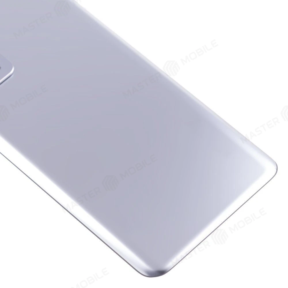 Задняя крышка для Xiaomi 12T (22071212AG) (серебристый) (в сборе со стеклом камеры) (ORIG100) фото №4