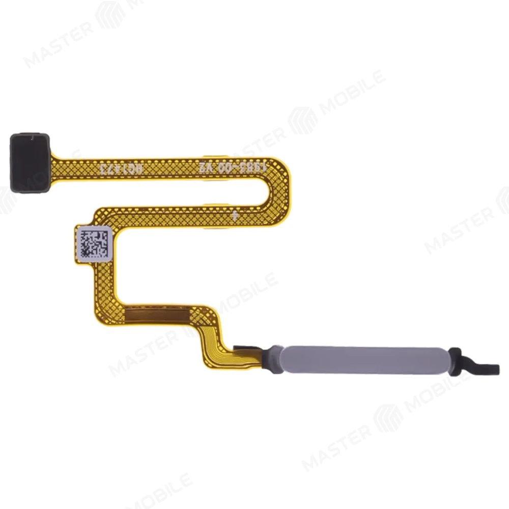 Шлейф для Xiaomi Redmi Note 11 Pro 4G (2201116TG) / Redmi Note 11 Pro 5G (2201116SG) и др. с комп. + сканер отпечатка пальца (серебристый) фото №1