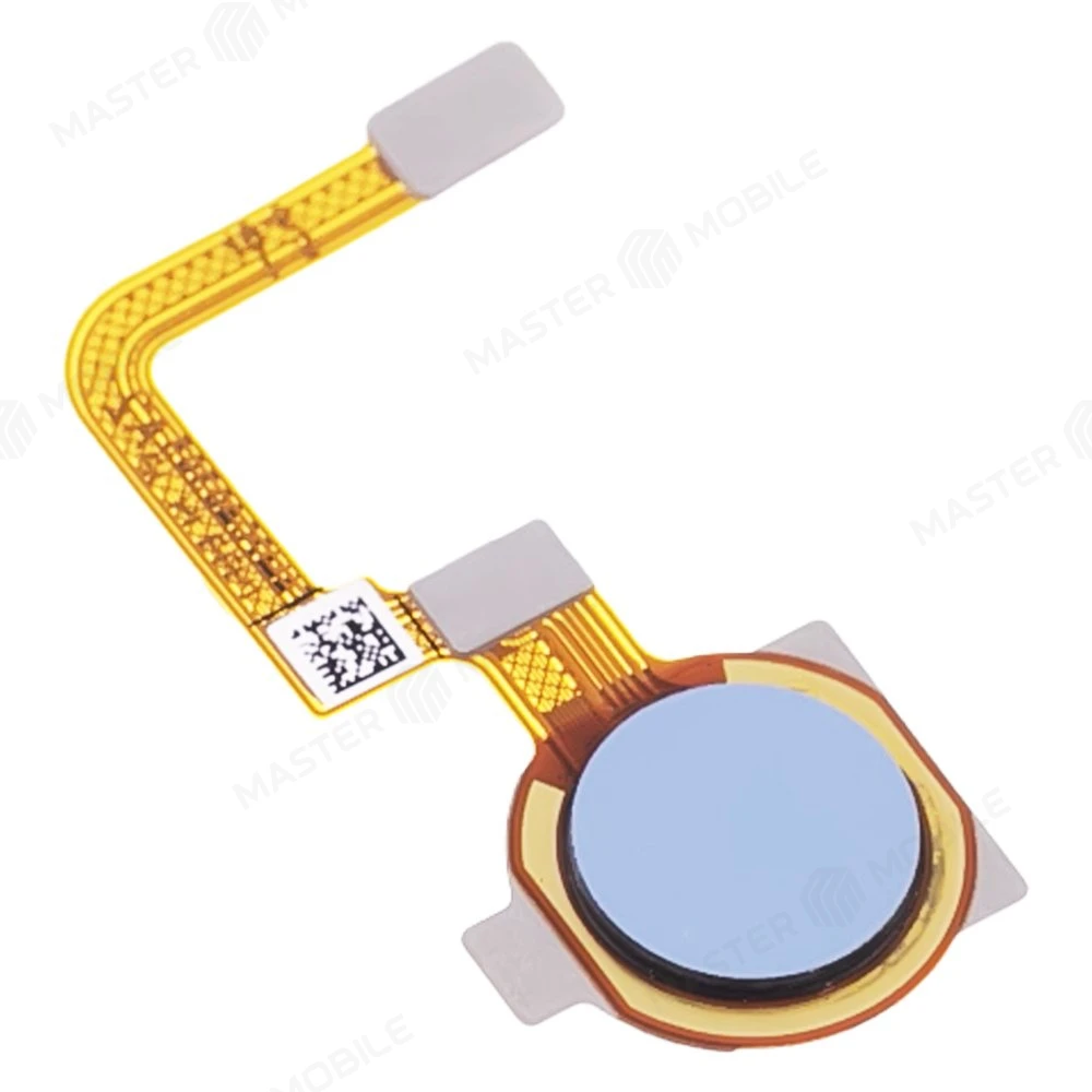 Шлейф для Realme C21Y (RMX3261/RMX3263) с комп. + сканер отпечатка пальца (голубой) фото №3