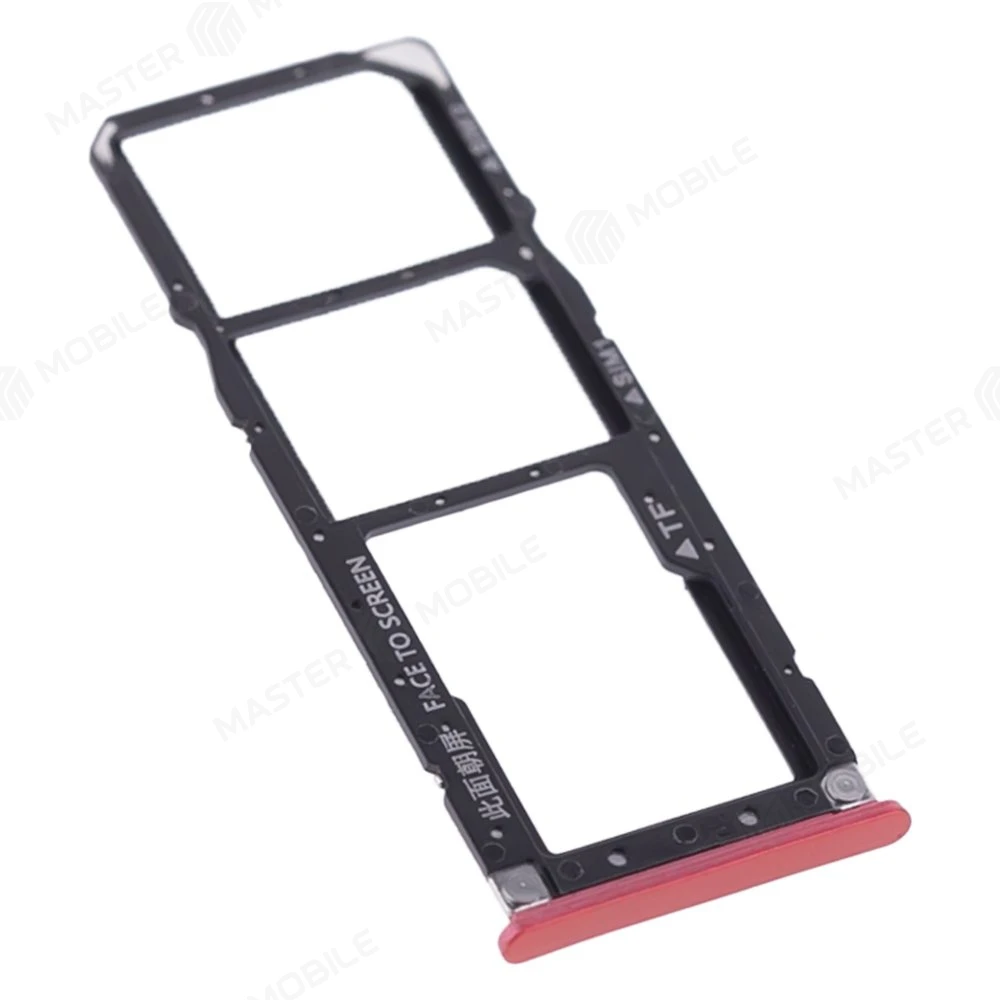 Держатель сим-карты для Xiaomi Mi A2 Lite (M1805D1SG) / Redmi 6 Pro (красный)  фото №3