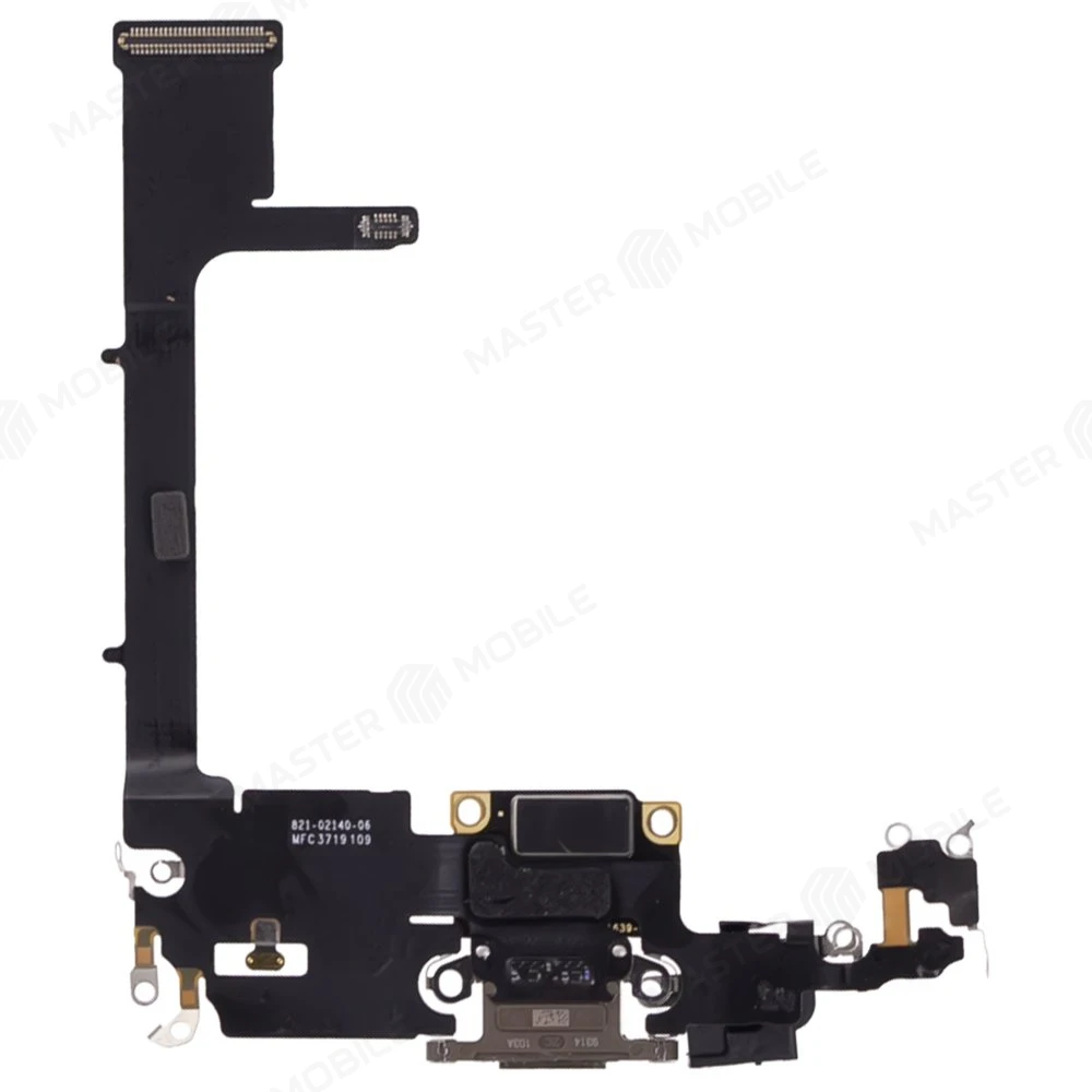 Шлейф для Apple iPhone 11 Pro с комп. + разъем зарядки + микрофон (золотистый) (ORIG100) фото №2