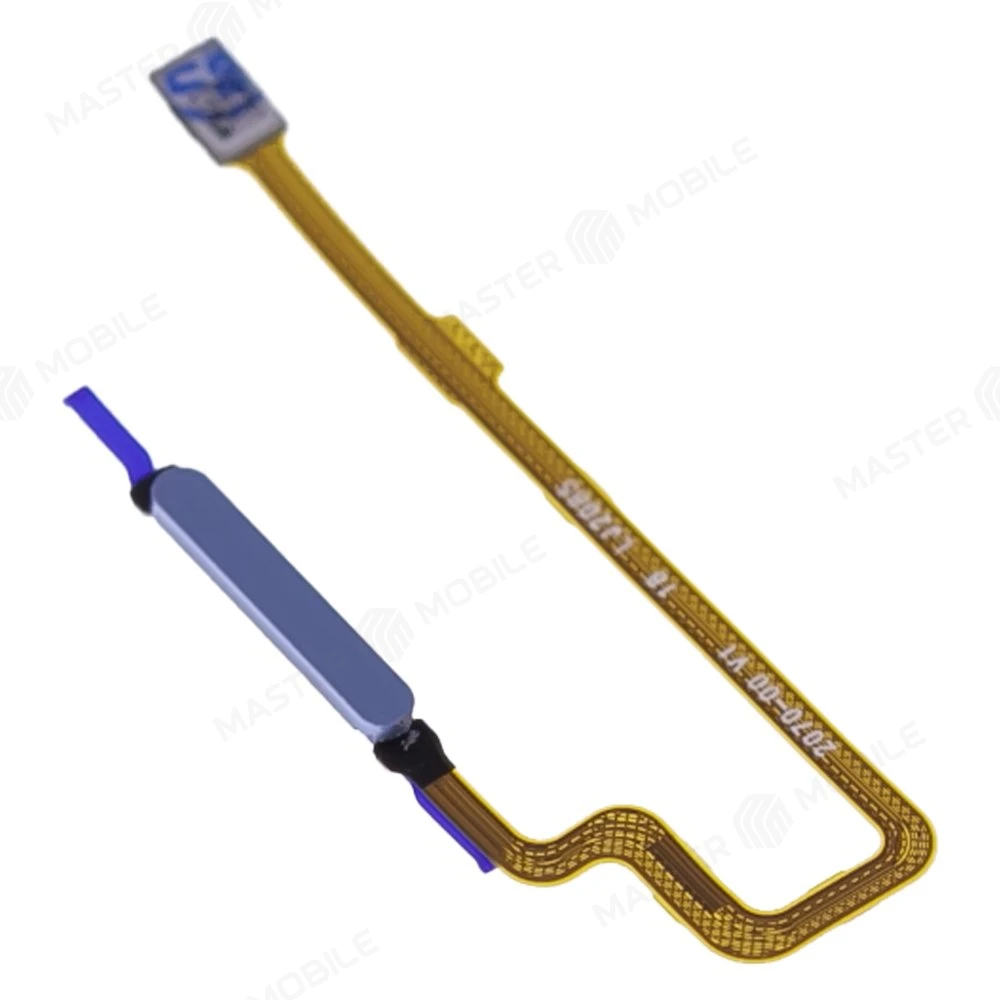 Шлейф для Xiaomi Poco M4 5G (22041219PG) с комп. + сканер отпечатка пальца (голубой)  фото №3