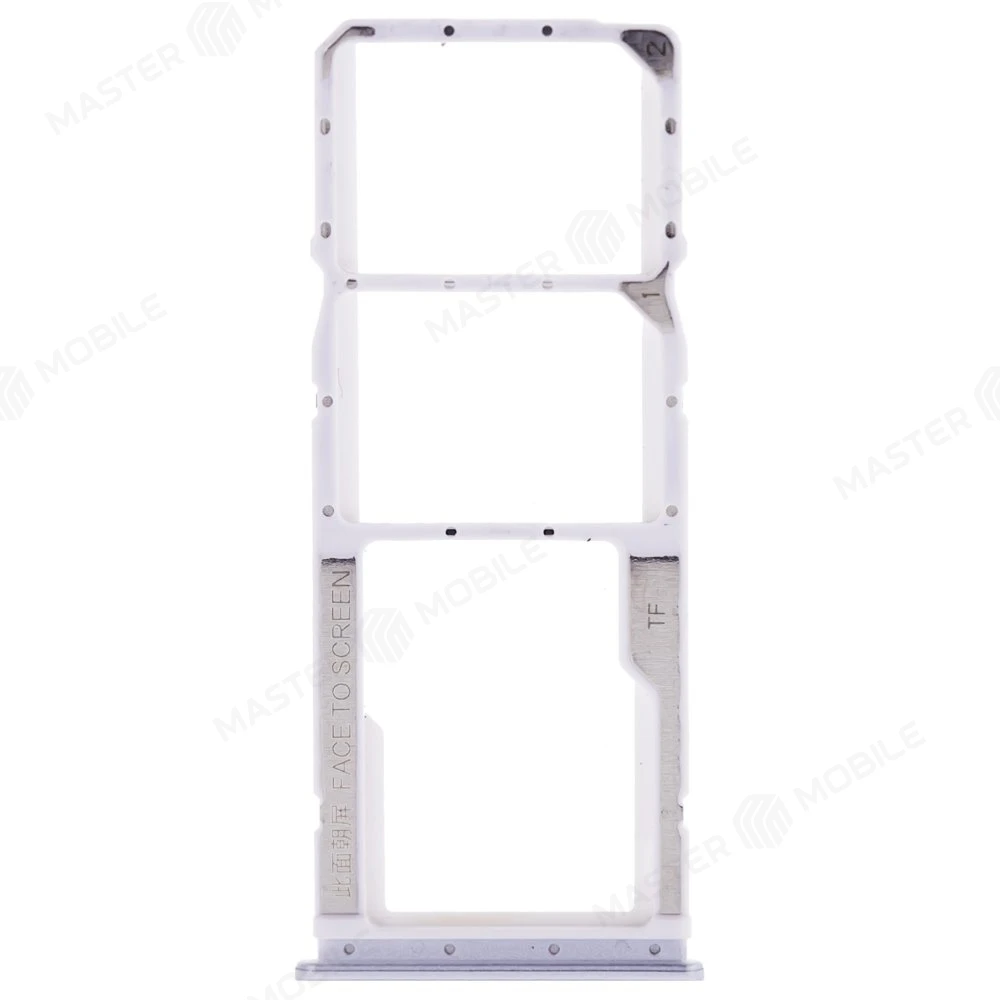 Держатель сим-карты для Xiaomi Redmi 10 (21061119DG) (серебристый)  фото №1