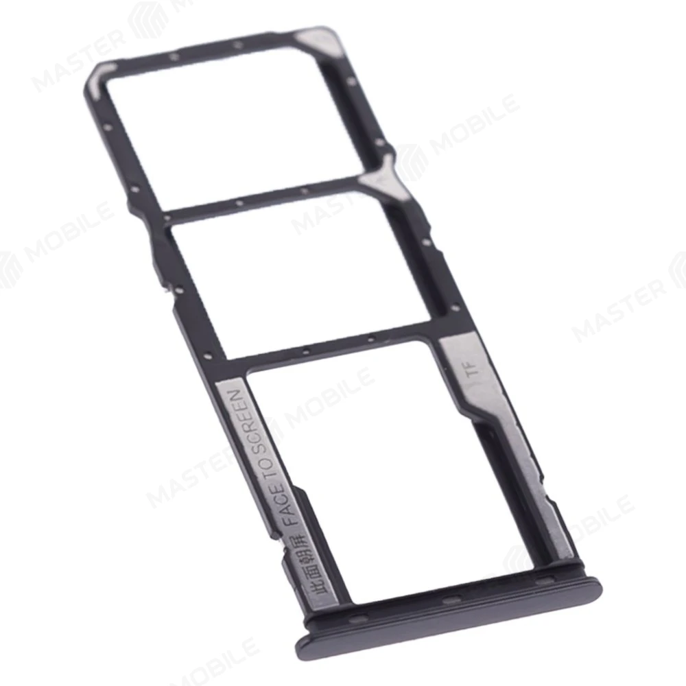 Держатель сим-карты для Xiaomi Redmi 10C (220333QNY) (черный) фото №3