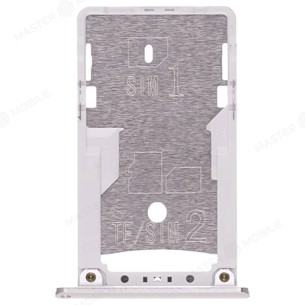 Держатель сим-карты + карты памяти (MicroSD) для Xiaomi Redmi 3 / Redmi 3S (серебристый)  фото №1