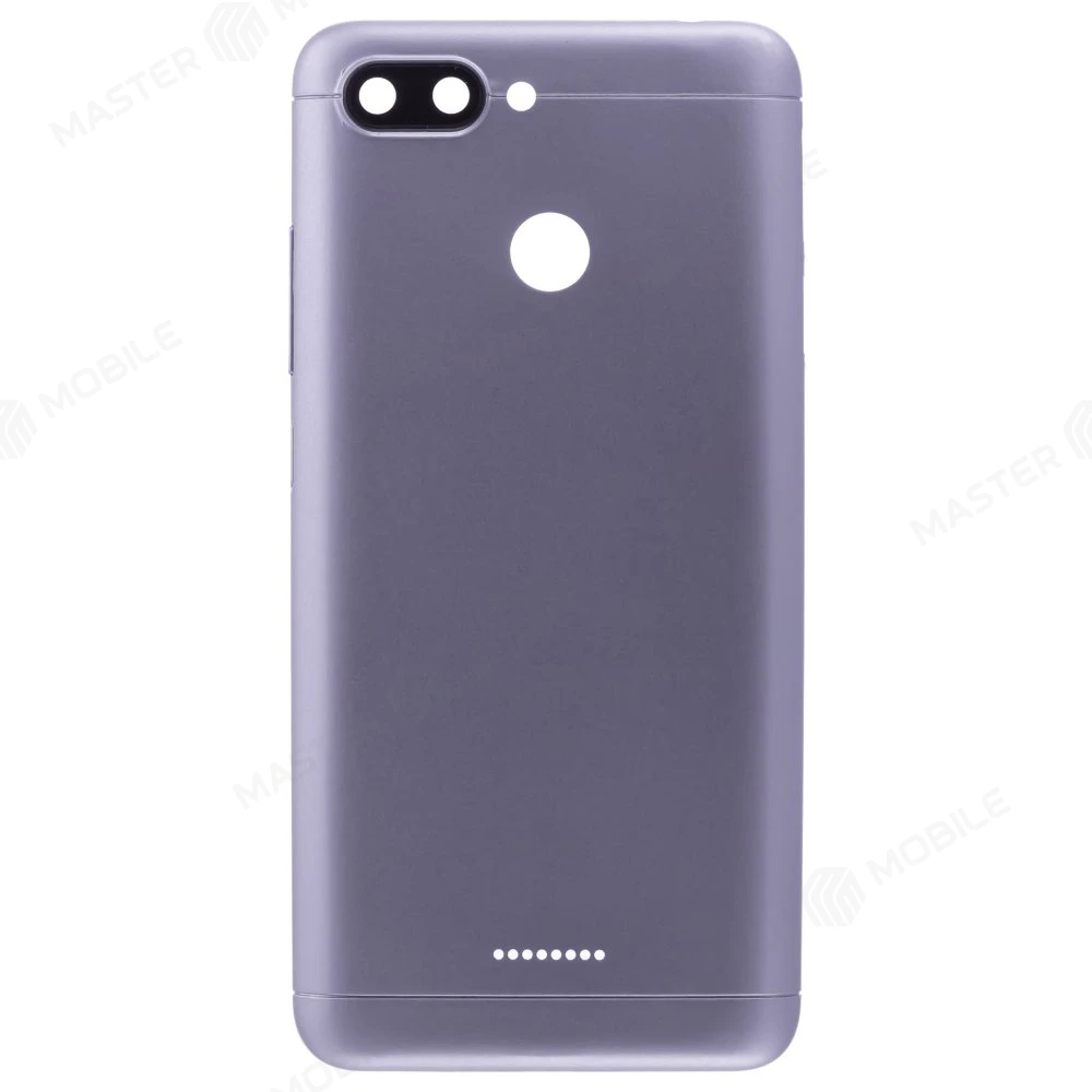 Задняя крышка для Xiaomi Redmi 6 (M1804C3DG) (Global Version / 2 SIM) (серый) (в сборе со стеклом камеры) фото №1