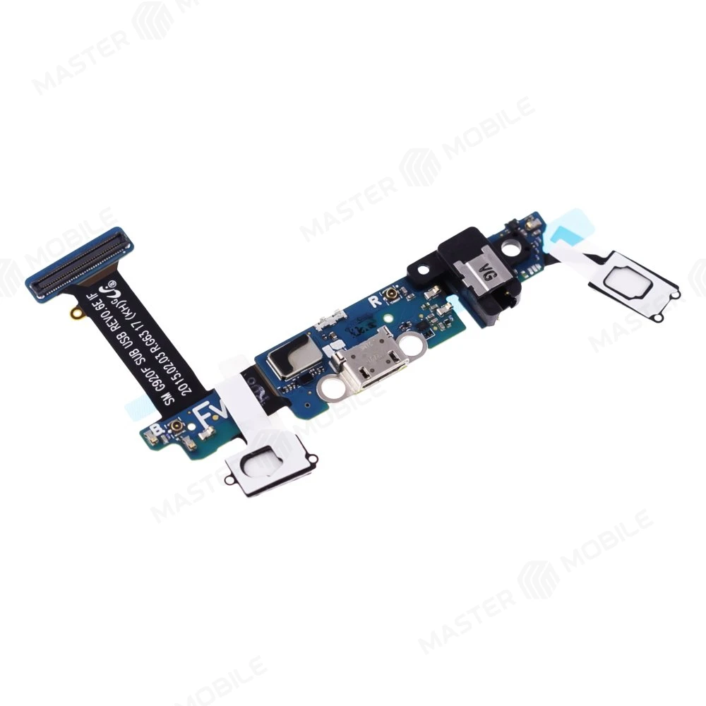 Шлейф для Samsung G920 Galaxy S6/G920 Galaxy S6 Duos с комп. (на кнопку Home) + разъем зарядки + разъем гарнитуры + микрофон  фото №3