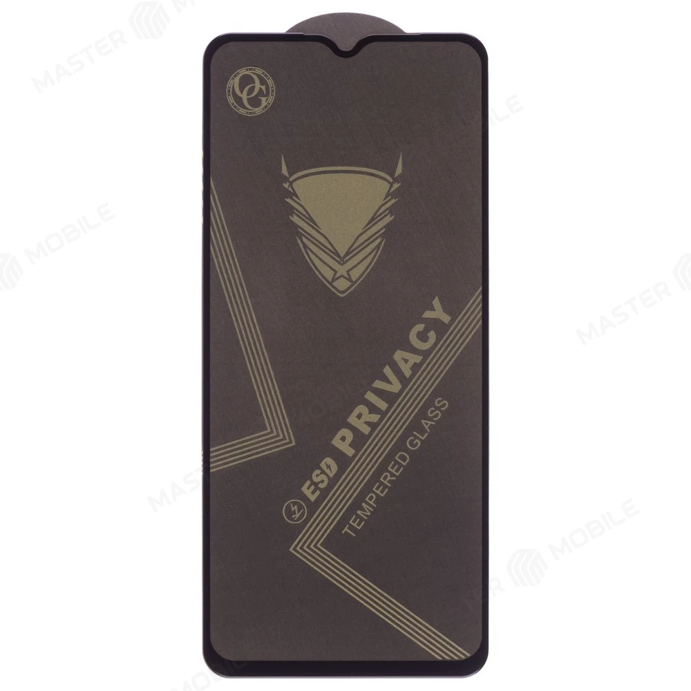 Защитное стекло OG Glass для Samsung A025 Galaxy A02s / A035 Galaxy A03 / A125 Galaxy A12 / M127 Galaxy M12 и др. (антишпион) (черный) 