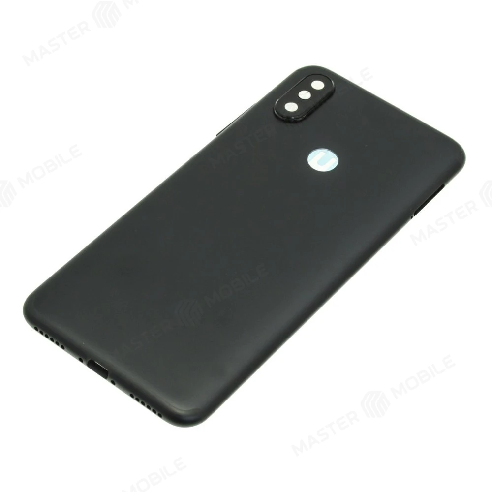 Задняя крышка для Xiaomi Mi A2 (M1804D2SG) / Mi 6x (черный) (в сборе со стеклом камеры) фото №1