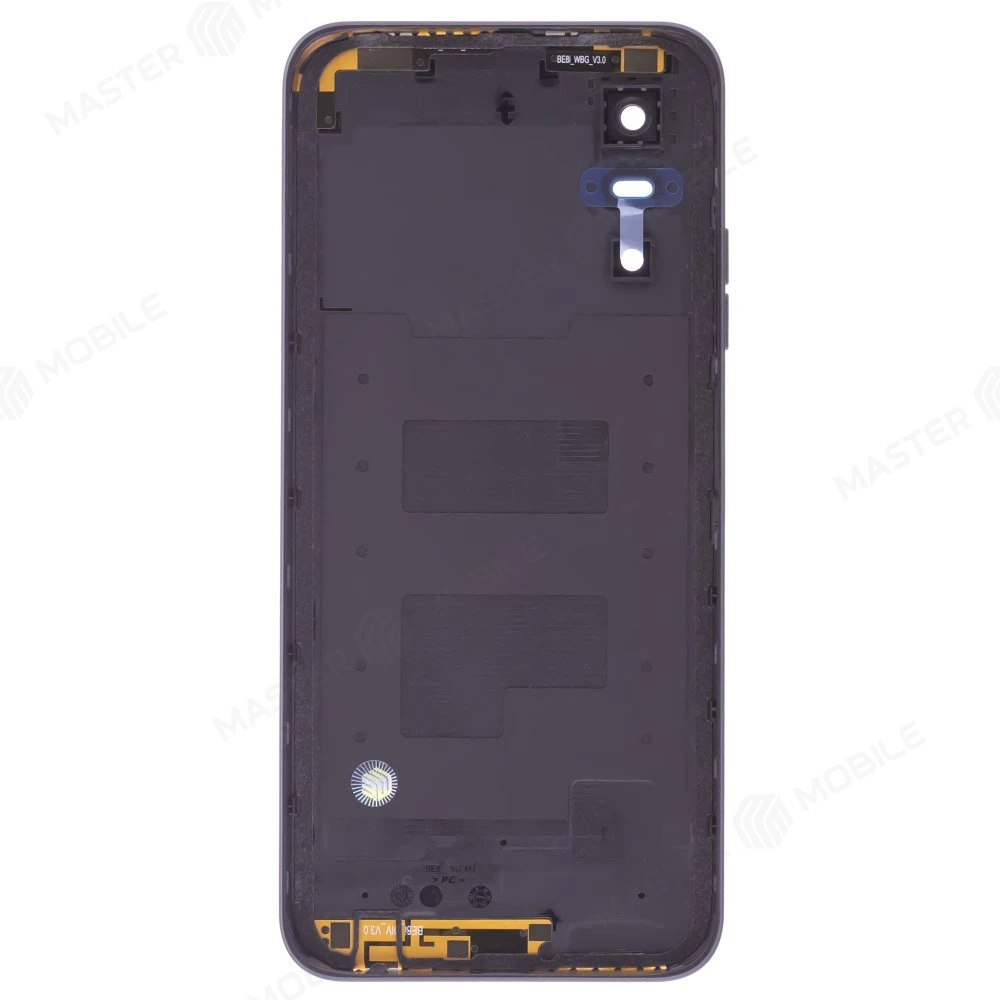 Задняя крышка для Tecno Pop 6 Pro (BE8) (черный) (в сборе со стеклом камеры) фото №2