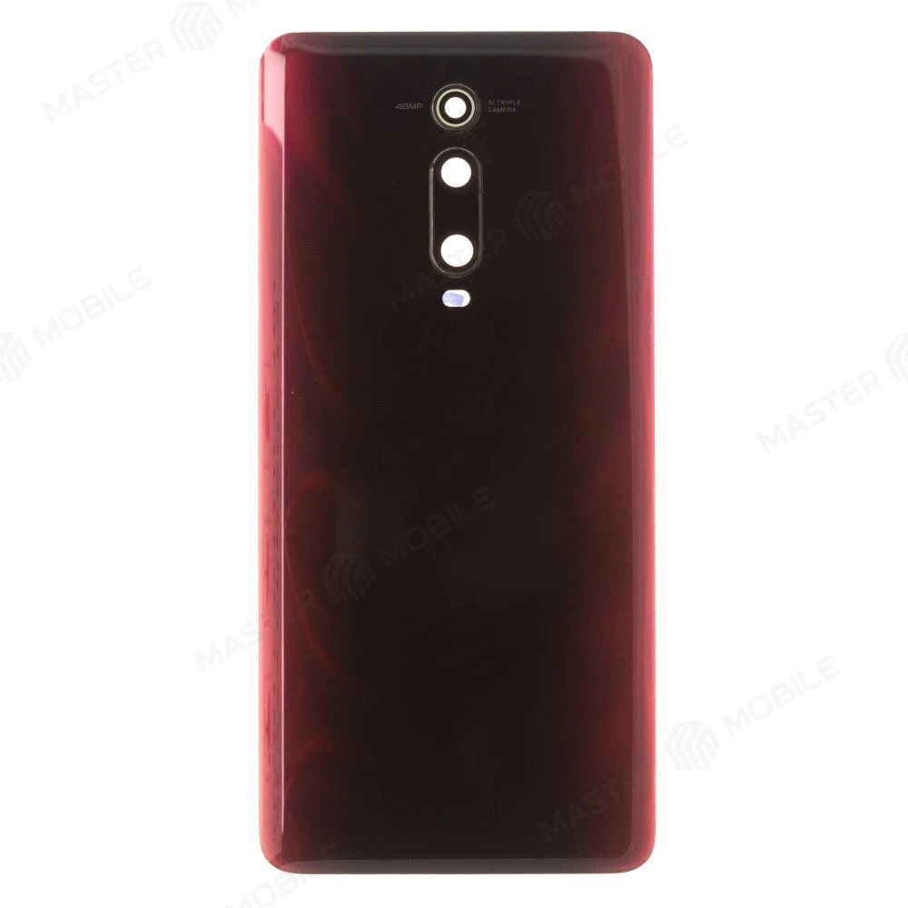 Задняя крышка для Xiaomi Mi 9T (M1903F10G) / Mi 9T Pro (M1903F11G) (красный) (в сборе со стеклом камеры) (ORIG100)  фото №1