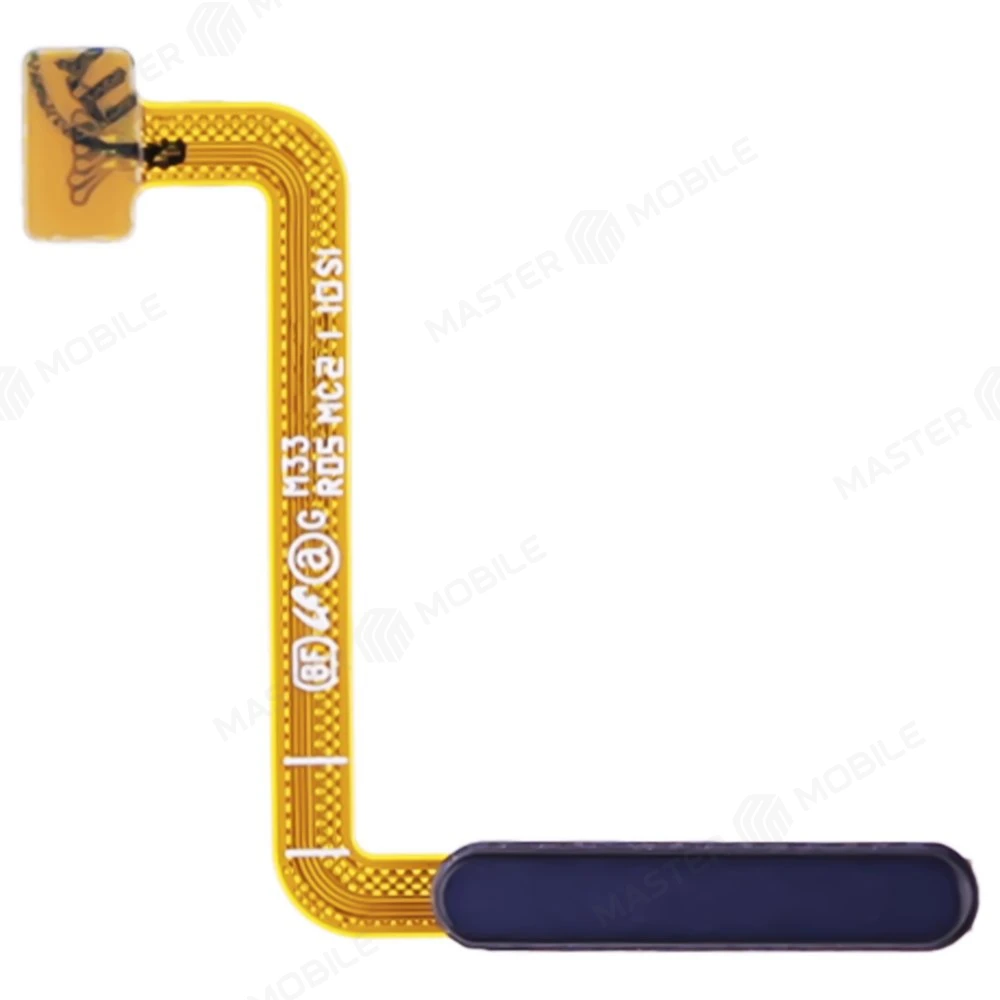 Шлейф для Samsung M336 Galaxy M33 5G с комп. + сканер отпечатка пальца (кнопка включения) (синий)  фото №1